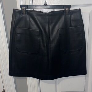 Dynamite Sleek Black Mini Skirt